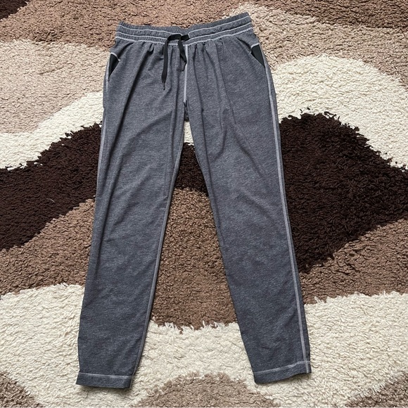 Lululemon Namaskar Pant II Sz 6 In Heathered Texture Printed Greyt Deep Coal - Picture 4 of 9